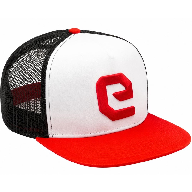 Eleveit Cap Logo belo-rdeča