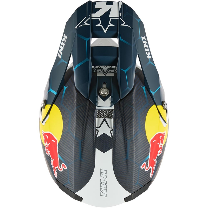 Motokros čelada KINI Red Bull MXC2 2.0 modro-bela