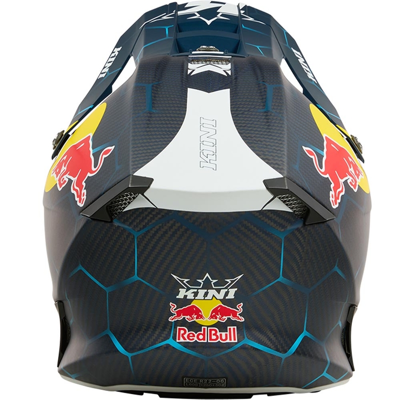 Motokros čelada KINI Red Bull MXC2 2.0 modro-bela