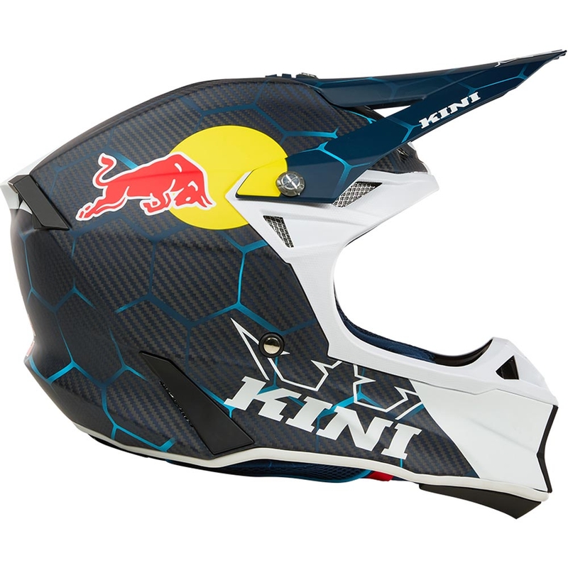 Motokros čelada KINI Red Bull MXC2 2.0 modro-bela