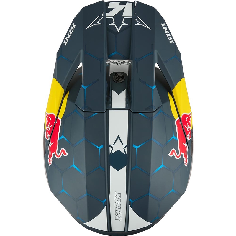Otroška motokros čelada KINI Red Bull MX3 1.0 modro-bela