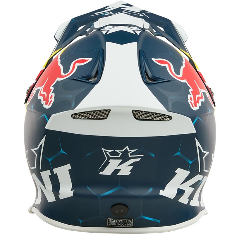 Motokros čelada KINI Red Bull MXC1 1.0 modro-bela