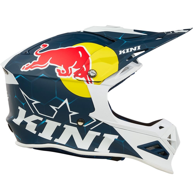 Motokros čelada KINI Red Bull MXC1 1.0 modro-bela