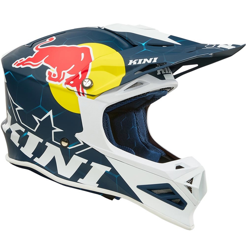 Motokros čelada KINI Red Bull MXC1 1.0 modro-bela