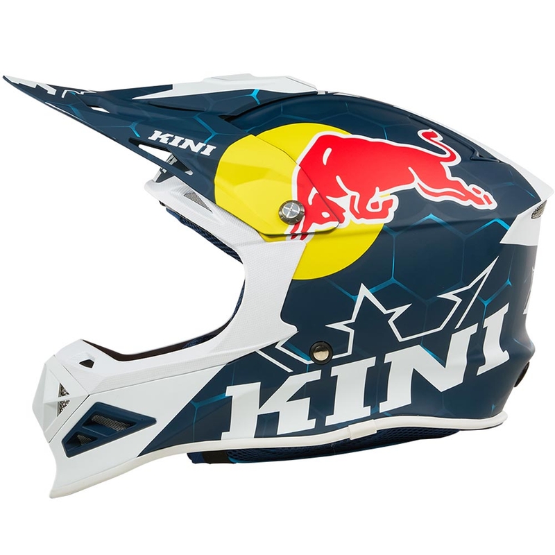 Motokros čelada KINI Red Bull MXC1 1.0 modro-bela