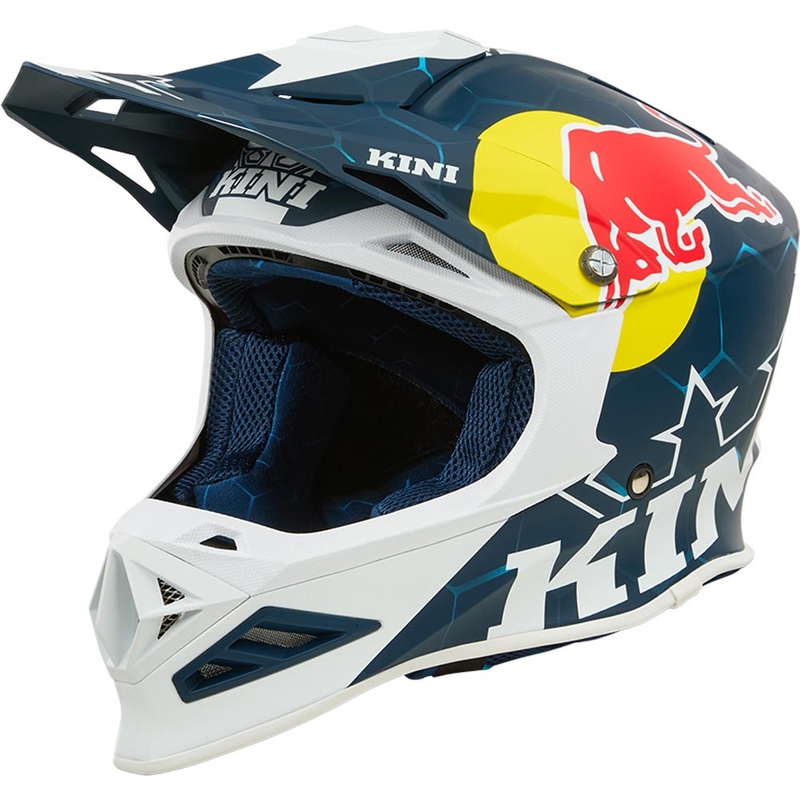 Motokros čelada KINI Red Bull MXC1 1.0 modro-bela