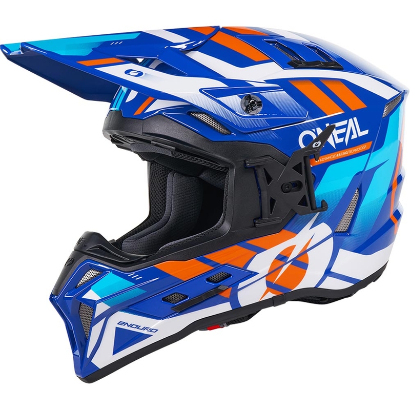 Motokros čelada O´Neal EX-SRS Dust modro-oranžna