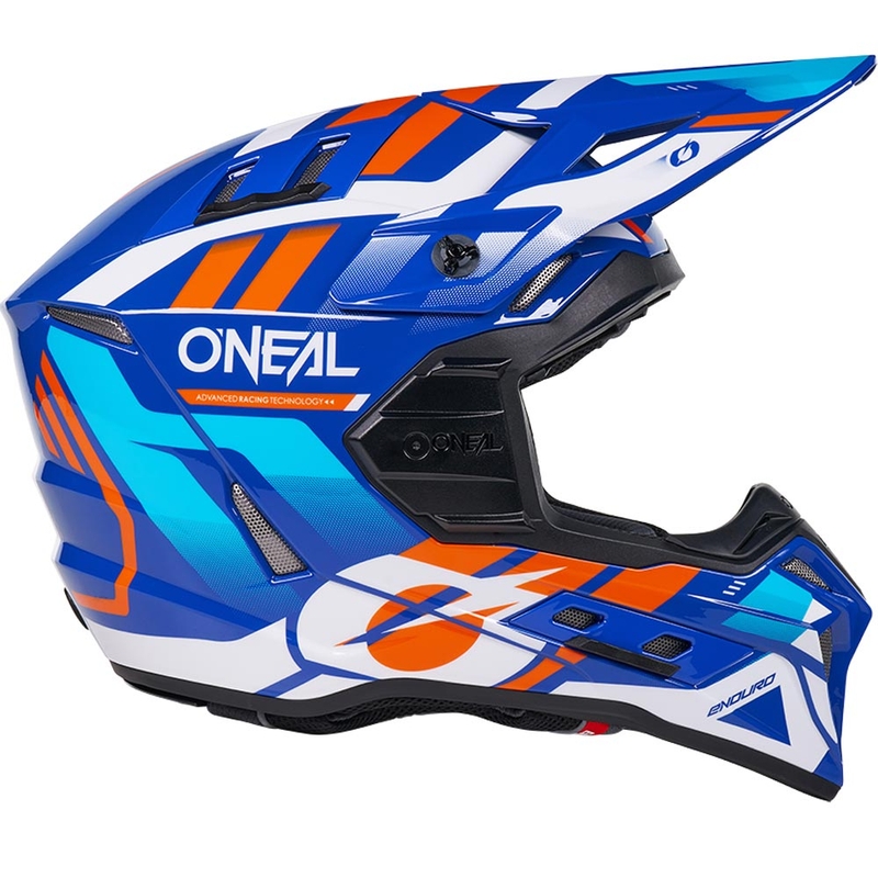 Motokros čelada O´Neal EX-SRS Dust modro-oranžna