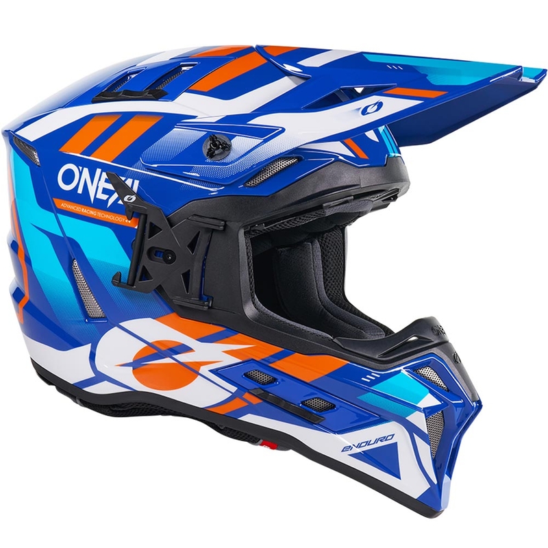 Motokros čelada O´Neal EX-SRS Dust modro-oranžna