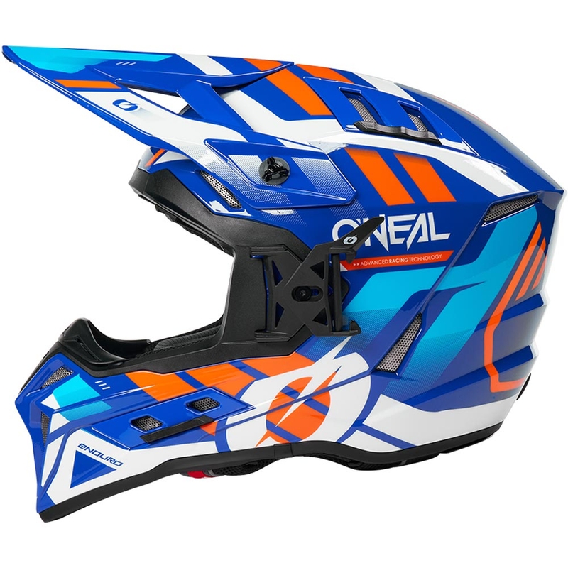 Motokros čelada O´Neal EX-SRS Dust modro-oranžna