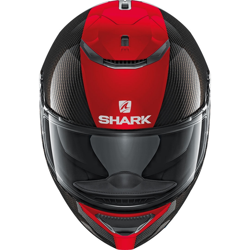 Integralna čelada SHARK SPARTAN CARBON Skin črno-rdeča