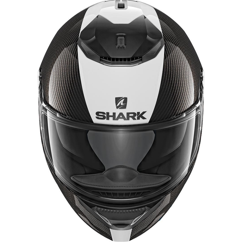 Integralna čelada SHARK SPARTAN CARBON Skin črno-bela