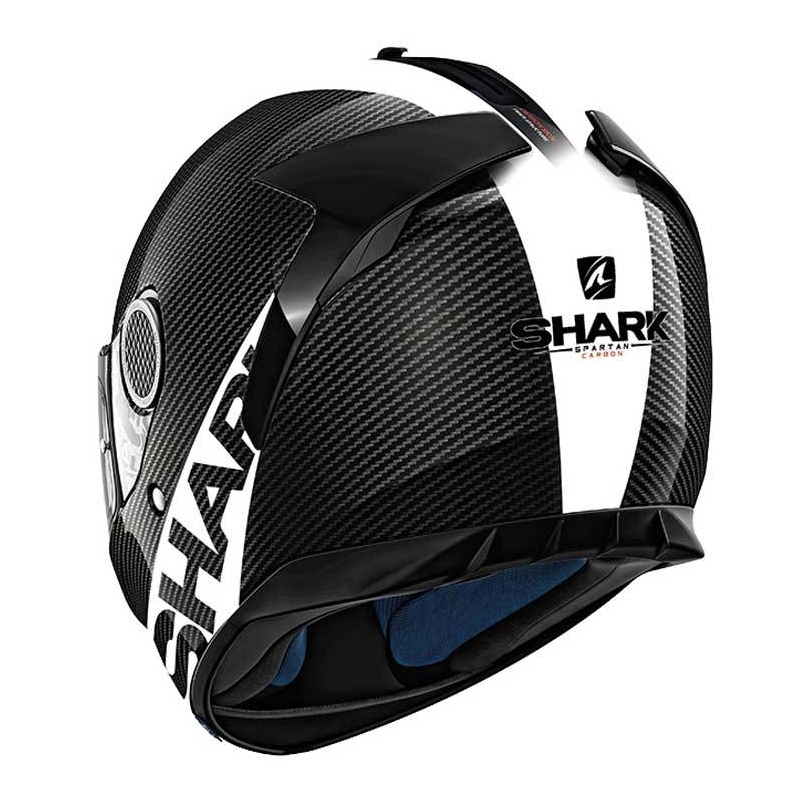 Integralna čelada SHARK SPARTAN CARBON Skin črno-bela
