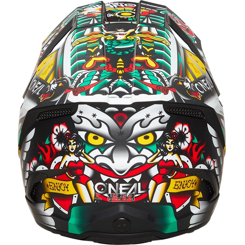 Otroška motokros čelada O'Neal 3SRS Inked multicolor