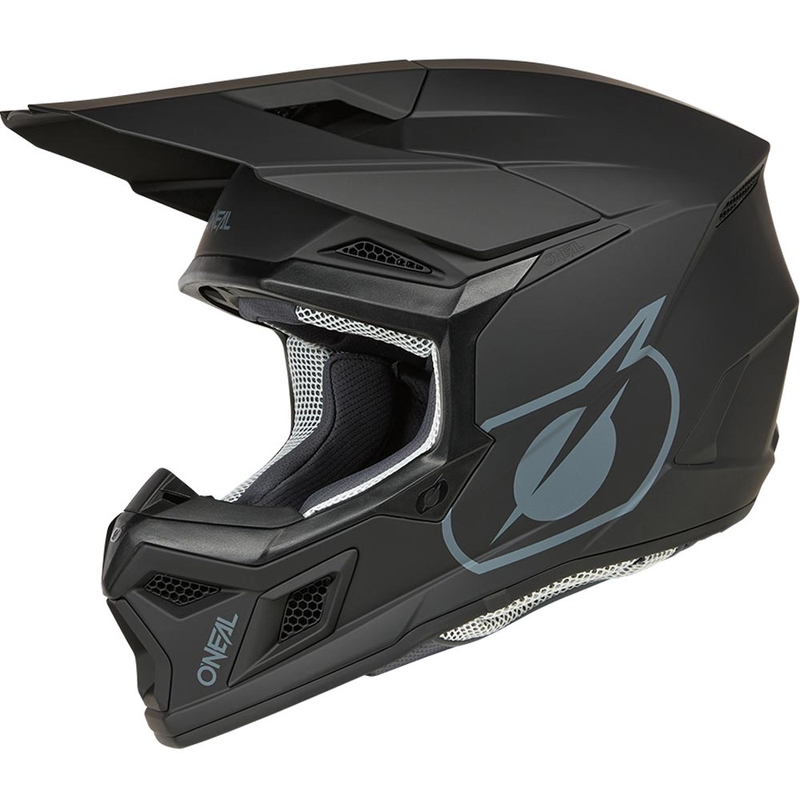 Motokros čelada O´Neal 3SRS Solid mat črna