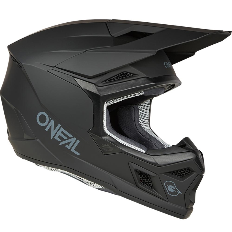 Motokros čelada O´Neal 3SRS Solid mat črna
