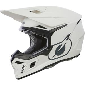 Motokros čelada O´Neal 3SRS Solid mat bela