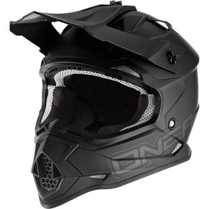 Motokros čelada O´Neal 2SRS Flat mat črna