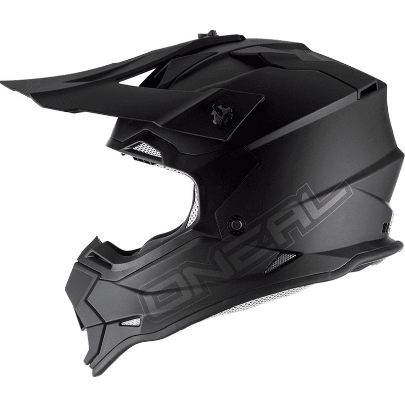 Motokros čelada O´Neal 2SRS Flat mat črna