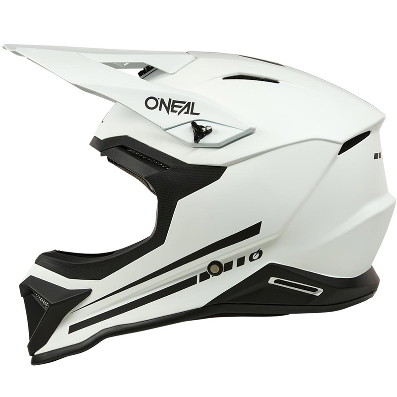Motokros čelada O'Neal 1SRS Solid mat bela
