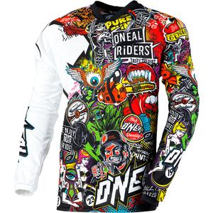 Motokros dres O´Neal Mayhem Crank črno-večbarvni