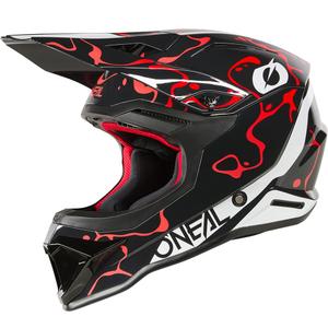 Motokros čelada O´Neal 1SRS Splash črno-rdeča