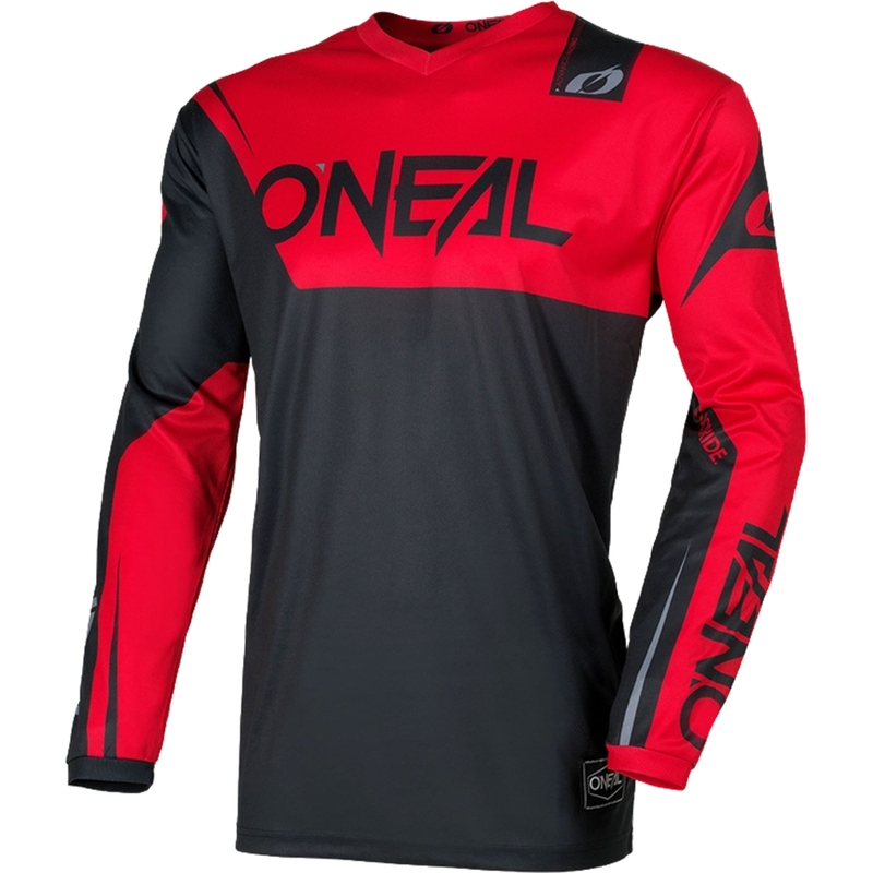 Motokros dres O'Neal Element Racewear črno-rdeč