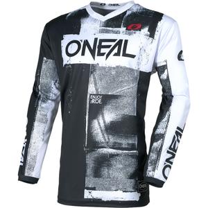 Motokros dres O'Neal Element Roller črno-bel