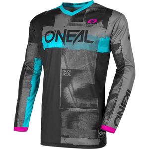 Ženski motokros dres O'Neal Element Roller črno-moder