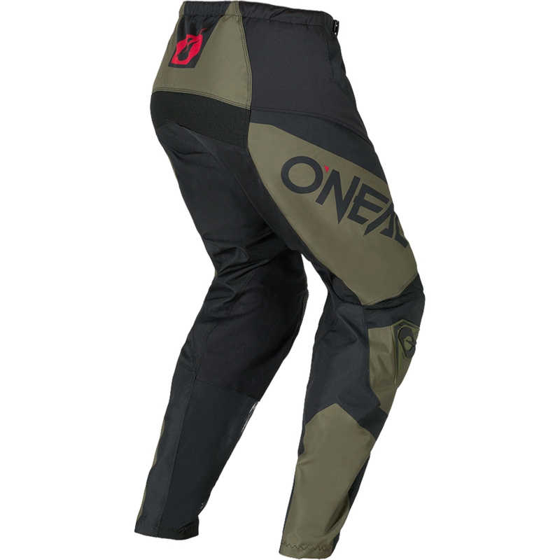 Motokros hlače O'Neal Element Racewear črno-olivne barve