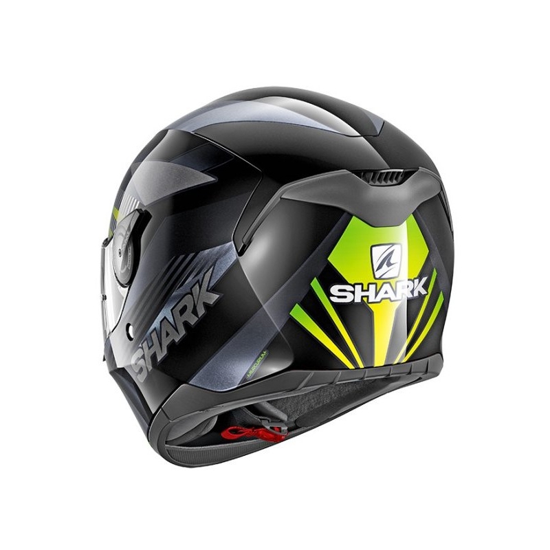 Integralna čelada SHARK D-SKWAL Mercurium black-grey-fluo green razprodaja