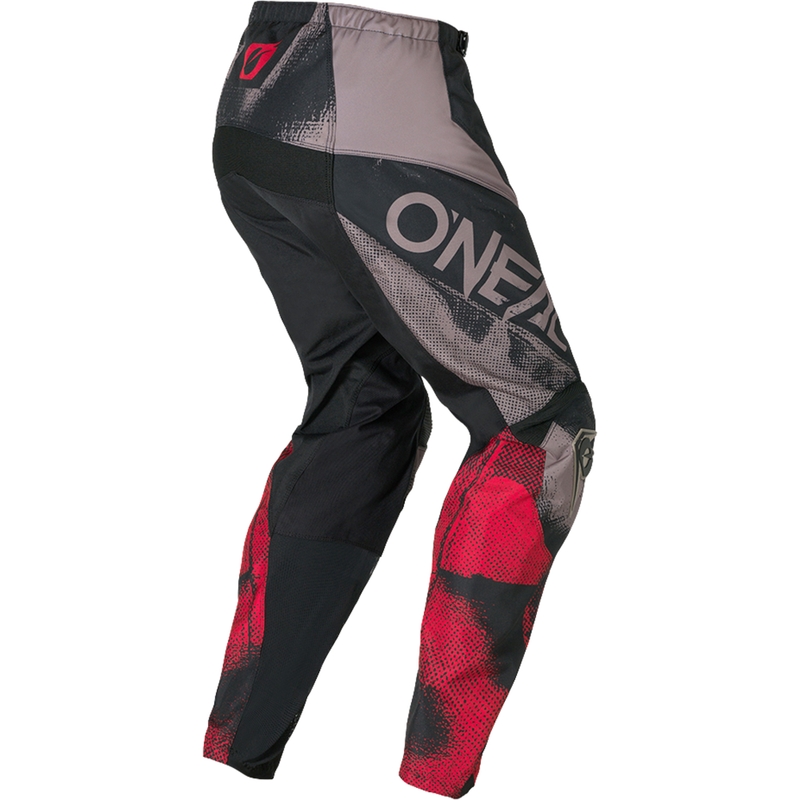 Motokros hlače O´Neal Element Roller sivo-rdeče