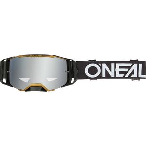 Motokros očala O´Neal Hexa črno-zlata (srebrno zrcalno pleksi steklo)