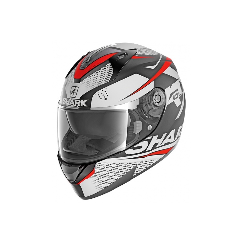 Integralna čelada SHARK RIDILL 1.2 Stratom Mat sivo-belo-rdeča