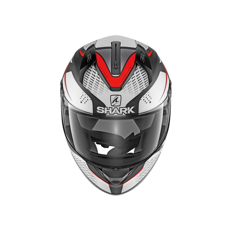 Integralna čelada SHARK RIDILL 1.2 Stratom Mat sivo-belo-rdeča