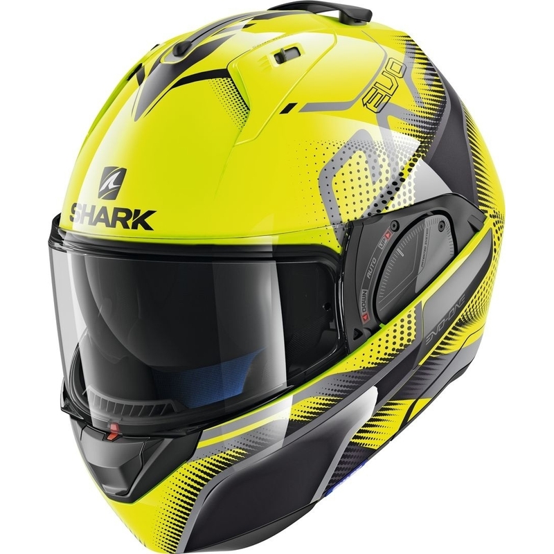 Zložljiva čelada SHARK EVO-ONE 2 Keenser rumeno-črna razprodaja