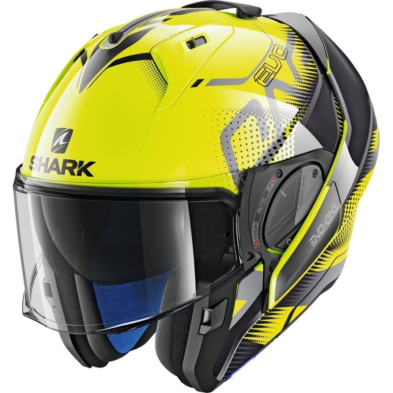 Zložljiva čelada SHARK EVO-ONE 2 Keenser rumeno-črna razprodaja