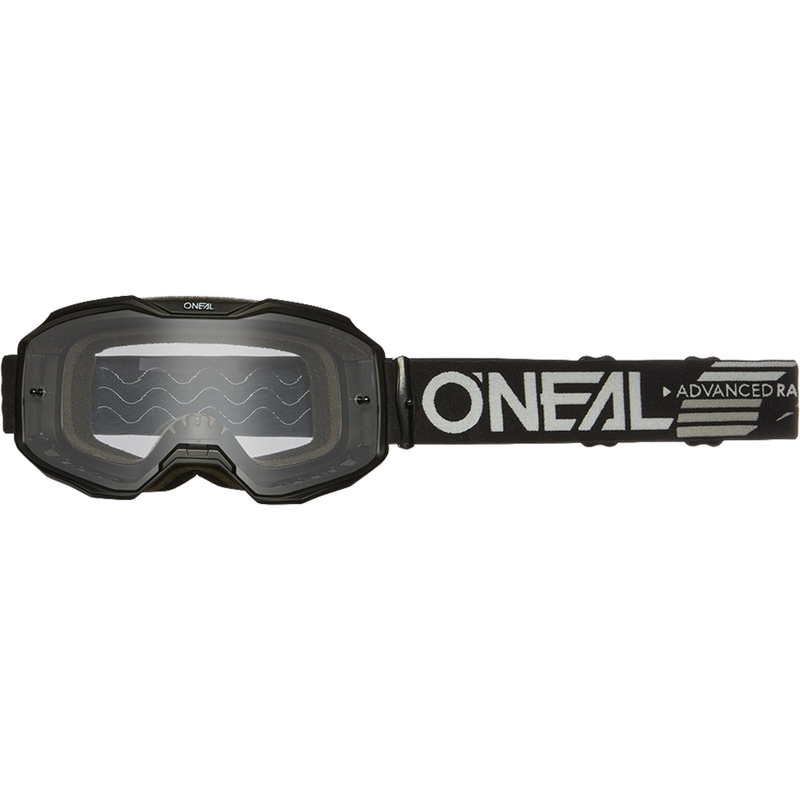 Motokros očala O´Neal B-10 Solid black (prozorno pleksi steklo)