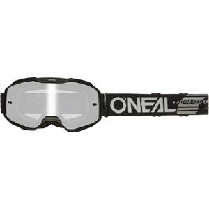 Motokros očala O´Neal B-10 Solid black (zrcalno srebrno pleksi steklo)