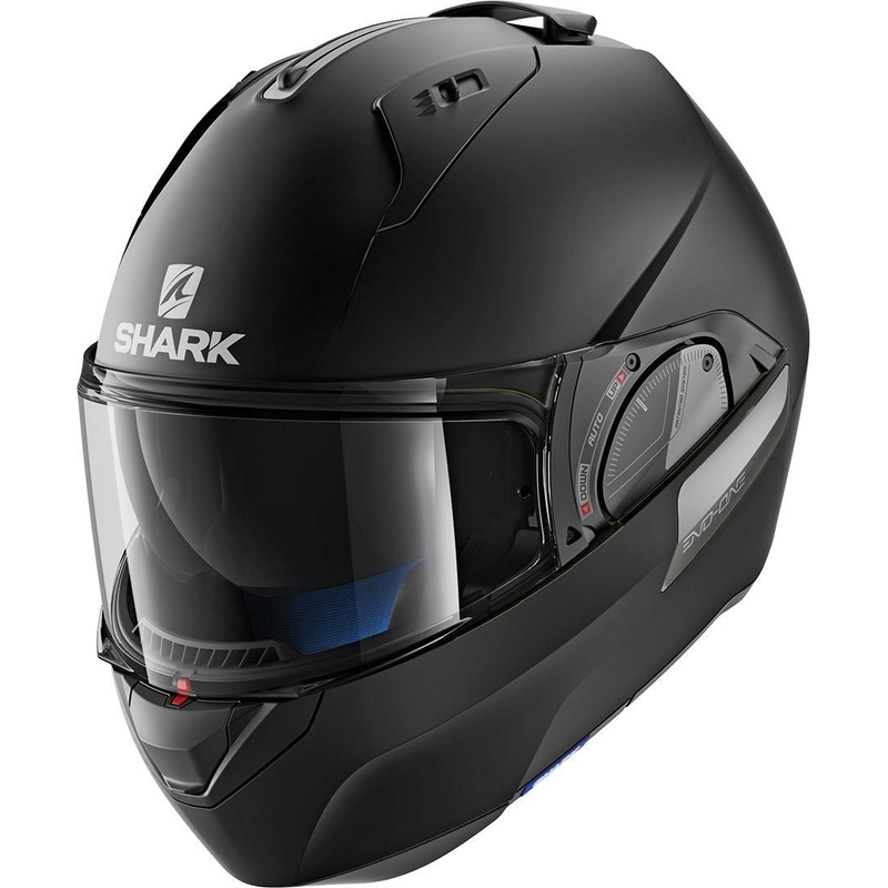 SHARK EVO-ONE 2 Blank Mat Black Matte Flip čelada
