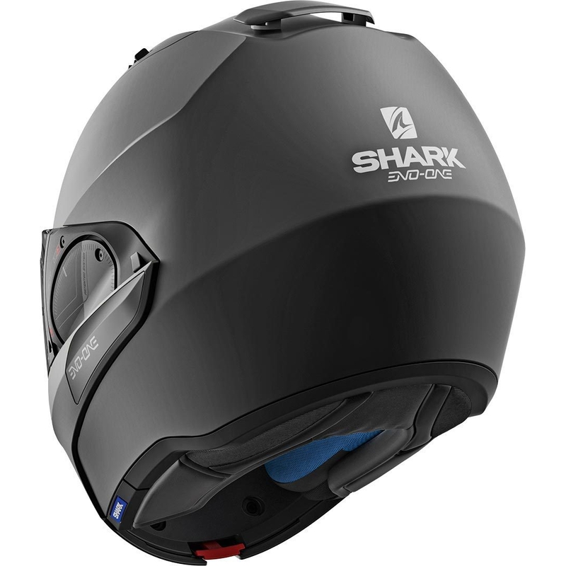 SHARK EVO-ONE 2 Blank Mat Black Matte Flip čelada
