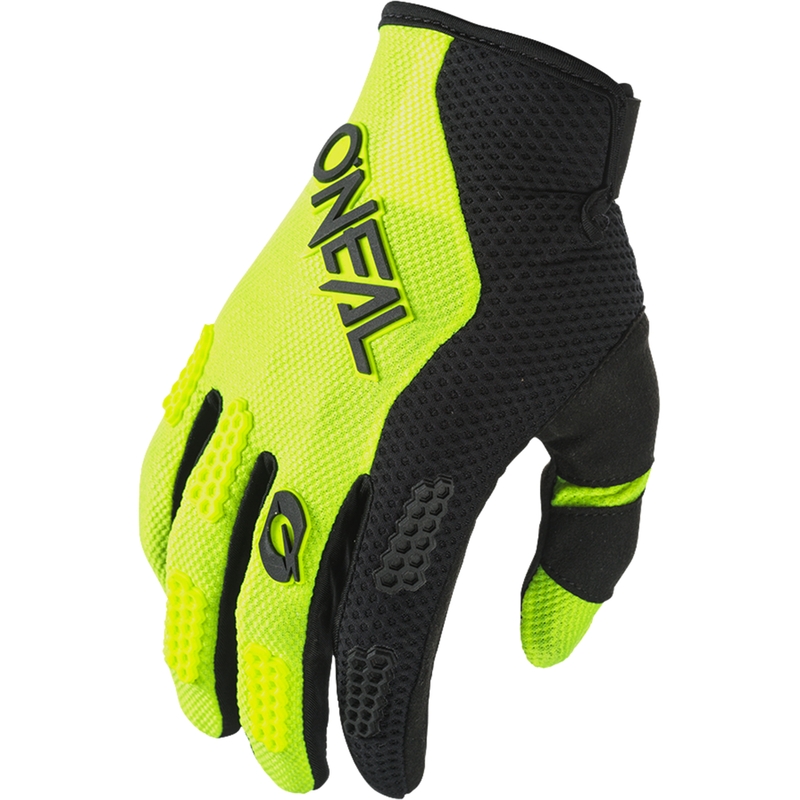 Motokros rokavice O´Neal Element Racewear črno-fluo rumene