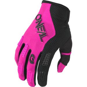 Ženske motokros rokavice O´Neal Element Racewear črno-roza
