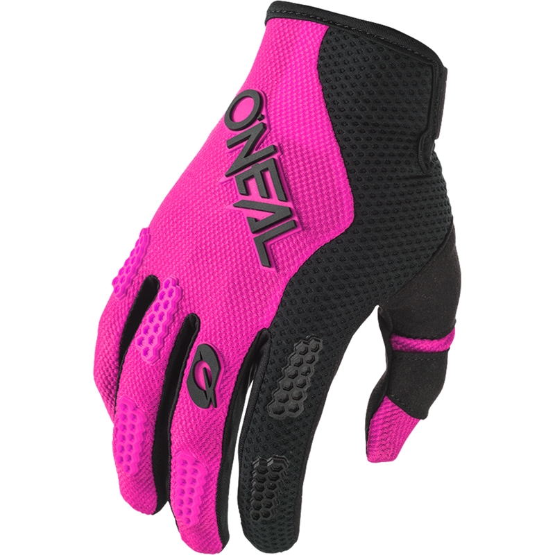Ženske motokros rokavice O´Neal Element Racewear črno-roza