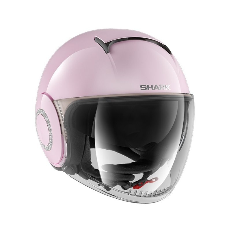 Odprta čelada SHARK NANO CRYSTAL by Swarovski pink