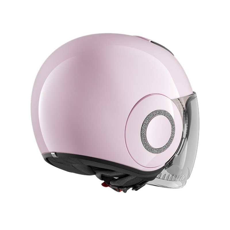Odprta čelada SHARK NANO CRYSTAL by Swarovski pink