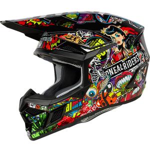 Otroška motokros čelada O'Neal 3SRS Crank mat večbarvna