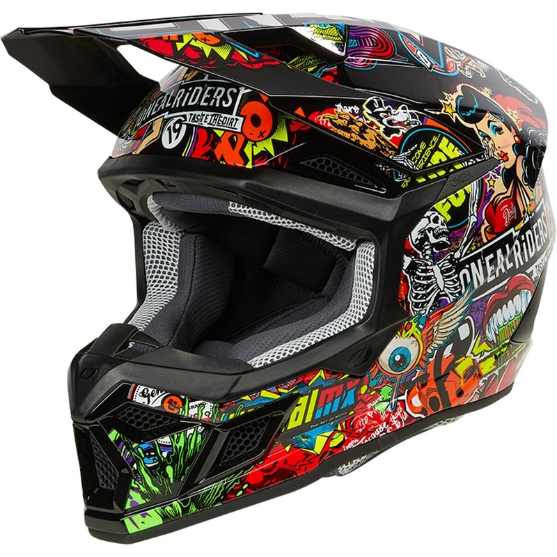 Otroška motokros čelada O'Neal 3SRS Crank mat večbarvna