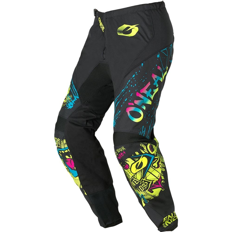 Otroške motokros hlače O'Neal Element Rancid črno-fluo rumene