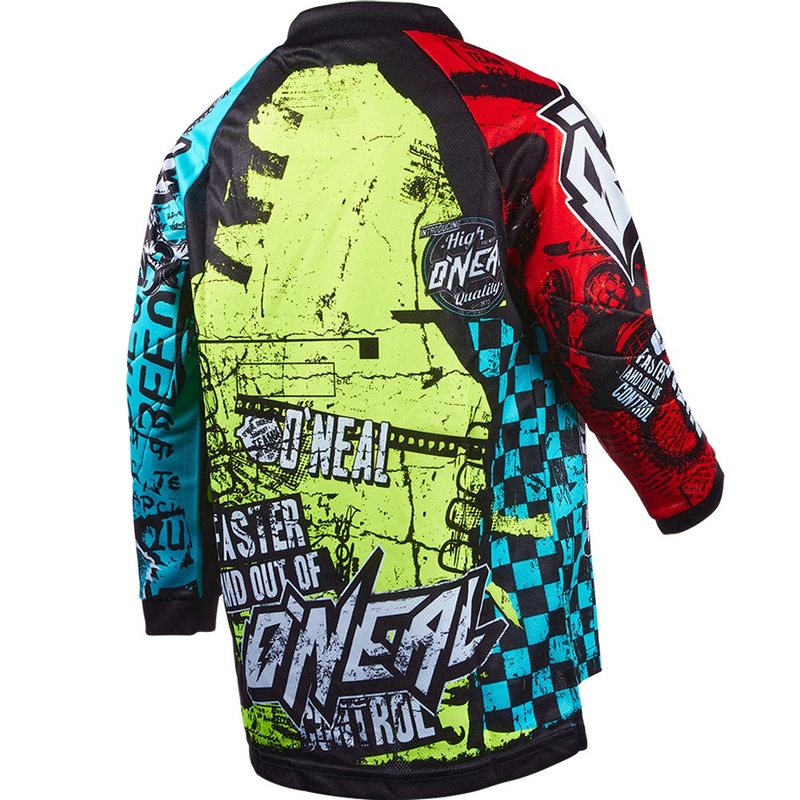 Otroški motokros dres O'Neal Element Wild, večbarvni
